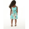image:imageHawaii Hangover Family Matching Clothes Pineapple Garden Turquoise  Family matching Hawaiian outfits Pineapple Garden Turquoise lightweight rayon machine washable tropical print luausGirl Empire Dress With Elastic Strap