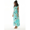 image:imageHawaii Hangover Family Matching Clothes Pineapple Garden Turquoise  Family matching Hawaiian outfits Pineapple Garden Turquoise lightweight rayon machine washable tropical print luausWomen Maxi Tank