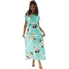 image:imageHawaii Hangover Family Matching Clothes Pineapple Garden Turquoise  Family matching Hawaiian outfits Pineapple Garden Turquoise lightweight rayon machine washable tropical print luausWomen Cap Sleeve