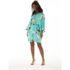 image:imageHawaii Hangover Family Matching Clothes Pineapple Garden Turquoise  Family matching Hawaiian outfits Pineapple Garden Turquoise lightweight rayon machine washable tropical print luausWomen Kimono Cardigan