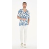 image:imageMatchable Couple Hawaiian Luau Shirt or 34 Sleeve Ruffle Dress in Day Dream BloomMen Day Dream Bloom