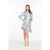 image:imageMatchable Couple Hawaiian Luau Shirt or 34 Sleeve Ruffle Dress in Day Dream BloomWomen Day Dream Bloom