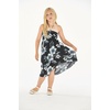 image:imageMatchable Hawaiian Luau Father Daughter Men Shirt or Girl Halter Dress in Midnight BloomGirl Midnight Bloom