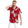 image:imageHawaii Hangover Couple Matching Hawaiian Shirt and Jumpsuit Set  Couple matching Hawaiian outfits men and women lightweight rayon machine washable luau beach vacations cruisesMen Pineapple Garden Burgundy