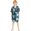 image:imageFamily Matching Hawaiian Clothes Orchid Breeze Navy  Lightweight 100 rayon  Family matching outfits  Beach vacations  Luaus  Cruises  Family photosBoy Short Sleeve