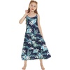 image:imageFamily Matching Hawaiian Clothes Orchid Breeze Navy  Lightweight 100 rayon  Family matching outfits  Beach vacations  Luaus  Cruises  Family photosGirl Maxi Tiered