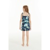 image:imageFamily Matching Hawaiian Clothes Orchid Breeze Navy  Lightweight 100 rayon  Family matching outfits  Beach vacations  Luaus  Cruises  Family photosGirl Romper