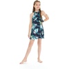 image:imageFamily Matching Hawaiian Clothes Orchid Breeze Navy  Lightweight 100 rayon  Family matching outfits  Beach vacations  Luaus  Cruises  Family photosGirl Ruffle Tank