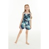 image:imageFamily Matching Hawaiian Clothes Orchid Breeze Navy  Lightweight 100 rayon  Family matching outfits  Beach vacations  Luaus  Cruises  Family photosGirl Romper