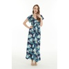 image:imageFamily Matching Hawaiian Clothes Orchid Breeze Navy  Lightweight 100 rayon  Family matching outfits  Beach vacations  Luaus  Cruises  Family photosWomen Maxi Rahee