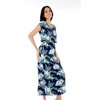 image:imageFamily Matching Hawaiian Clothes Orchid Breeze Navy  Lightweight 100 rayon  Family matching outfits  Beach vacations  Luaus  Cruises  Family photosWomen Cap Sleeve