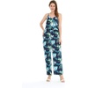 image:imageFamily Matching Hawaiian Clothes Orchid Breeze Navy  Lightweight 100 rayon  Family matching outfits  Beach vacations  Luaus  Cruises  Family photosWomen V Neck Jumpsuit