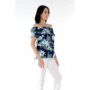 image:imageFamily Matching Hawaiian Clothes Orchid Breeze Navy  Lightweight 100 rayon  Family matching outfits  Beach vacations  Luaus  Cruises  Family photosWomen Offshoulder Ruffle Top