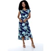 image:imageFamily Matching Hawaiian Clothes Orchid Breeze Navy  Lightweight 100 rayon  Family matching outfits  Beach vacations  Luaus  Cruises  Family photosWomen Wrap Ruffle