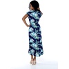 image:imageFamily Matching Hawaiian Clothes Orchid Breeze Navy  Lightweight 100 rayon  Family matching outfits  Beach vacations  Luaus  Cruises  Family photosWomen Wrap Ruffle