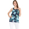 image:imageFamily Matching Hawaiian Clothes Orchid Breeze Navy  Lightweight 100 rayon  Family matching outfits  Beach vacations  Luaus  Cruises  Family photosWomen Tank Top
