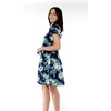 image:imageFamily Matching Hawaiian Clothes Orchid Breeze Navy  Lightweight 100 rayon  Family matching outfits  Beach vacations  Luaus  Cruises  Family photosWomen Short Rahee