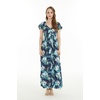 image:imageFamily Matching Hawaiian Clothes Orchid Breeze Navy  Lightweight 100 rayon  Family matching outfits  Beach vacations  Luaus  Cruises  Family photosWomen Maxi Rahee
