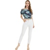 image:imageFamily Matching Hawaiian Clothes Orchid Breeze Navy  Lightweight 100 rayon  Family matching outfits  Beach vacations  Luaus  Cruises  Family photosWomen Smock Top