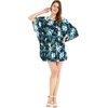 image:imageFamily Matching Hawaiian Clothes Orchid Breeze Navy  Lightweight 100 rayon  Family matching outfits  Beach vacations  Luaus  Cruises  Family photosWomen Short Poncho