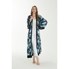 image:imageFamily Matching Hawaiian Clothes Orchid Breeze Navy  Lightweight 100 rayon  Family matching outfits  Beach vacations  Luaus  Cruises  Family photosWomen Maxi Kimono Cardigan