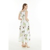 image:imageWomens Hawaiian Maxi Tank Elastic Luau Dress Pineapple GardenPineapple Garden White