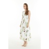 image:imageWomens Hawaiian Maxi Tank Elastic Luau Dress Pineapple GardenPineapple Garden White