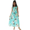 image:imageWomens Hawaiian Maxi Tank Elastic Luau Dress Pineapple GardenPineapple Garden Turquoise