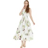 image:imageWomens Hawaiian Maxi Tank Elastic Luau Dress Pineapple GardenPineapple Garden White