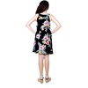 image:imageFamily Matching Hawaiian Clothes Hibiscus Black  Black Hibiscus Print  Soft Rayon Fabric  Family Matching Outfits  Vacation Ready  Luau Party WearGirl Tank Round Neck