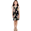 image:imageFamily Matching Hawaiian Clothes Hibiscus Black  Black Hibiscus Print  Soft Rayon Fabric  Family Matching Outfits  Vacation Ready  Luau Party WearGirl Tank Round Neck