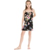 image:imageFamily Matching Hawaiian Clothes Hibiscus Black  Black Hibiscus Print  Soft Rayon Fabric  Family Matching Outfits  Vacation Ready  Luau Party WearGirl Romper