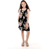 image:imageFamily Matching Hawaiian Clothes Hibiscus Black  Black Hibiscus Print  Soft Rayon Fabric  Family Matching Outfits  Vacation Ready  Luau Party WearGirl Tank Round Neck