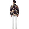 image:imageFamily Matching Hawaiian Clothes Hibiscus Black  Black Hibiscus Print  Soft Rayon Fabric  Family Matching Outfits  Vacation Ready  Luau Party WearMen Long Sleeve