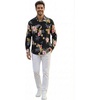 image:imageFamily Matching Hawaiian Clothes Hibiscus Black  Black Hibiscus Print  Soft Rayon Fabric  Family Matching Outfits  Vacation Ready  Luau Party WearMen Long Sleeve