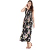 image:imageFamily Matching Hawaiian Clothes Hibiscus Black  Black Hibiscus Print  Soft Rayon Fabric  Family Matching Outfits  Vacation Ready  Luau Party WearWomen Maxi Tank
