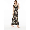 image:imageFamily Matching Hawaiian Clothes Hibiscus Black  Black Hibiscus Print  Soft Rayon Fabric  Family Matching Outfits  Vacation Ready  Luau Party WearWomen Maxi Rahee