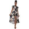 image:imageFamily Matching Hawaiian Clothes Hibiscus Black  Black Hibiscus Print  Soft Rayon Fabric  Family Matching Outfits  Vacation Ready  Luau Party WearWomen Wrap Ruffle