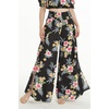 image:imageFamily Matching Hawaiian Clothes Hibiscus Black  Black Hibiscus Print  Soft Rayon Fabric  Family Matching Outfits  Vacation Ready  Luau Party WearWomen Wide Leg Pants