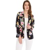 image:imageFamily Matching Hawaiian Clothes Hibiscus Black  Black Hibiscus Print  Soft Rayon Fabric  Family Matching Outfits  Vacation Ready  Luau Party WearWomen Ligth Jacket