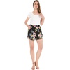 image:imageFamily Matching Hawaiian Clothes Hibiscus Black  Black Hibiscus Print  Soft Rayon Fabric  Family Matching Outfits  Vacation Ready  Luau Party WearWomen Elasitc Waist Shorts With Pockets