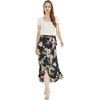 image:imageFamily Matching Hawaiian Clothes Hibiscus Black  Black Hibiscus Print  Soft Rayon Fabric  Family Matching Outfits  Vacation Ready  Luau Party WearWomen Wrap Ruffle Skirt