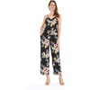 image:imageFamily Matching Hawaiian Clothes Hibiscus Black  Black Hibiscus Print  Soft Rayon Fabric  Family Matching Outfits  Vacation Ready  Luau Party WearWomen V Neck Jumpsuit