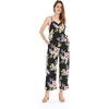 image:imageFamily Matching Hawaiian Clothes Hibiscus Black  Black Hibiscus Print  Soft Rayon Fabric  Family Matching Outfits  Vacation Ready  Luau Party WearWomen V Neck Jumpsuit