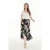 image:imageFamily Matching Hawaiian Clothes Hibiscus Black  Black Hibiscus Print  Soft Rayon Fabric  Family Matching Outfits  Vacation Ready  Luau Party WearWomen Wrap Ruffle Skirt