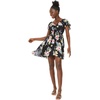 image:imageFamily Matching Hawaiian Clothes Hibiscus Black  Black Hibiscus Print  Soft Rayon Fabric  Family Matching Outfits  Vacation Ready  Luau Party WearWomen Short Rahee