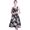 image:imageFamily Matching Hawaiian Clothes Hibiscus Black  Black Hibiscus Print  Soft Rayon Fabric  Family Matching Outfits  Vacation Ready  Luau Party WearWomen Short Tank