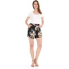 image:imageFamily Matching Hawaiian Clothes Hibiscus Black  Black Hibiscus Print  Soft Rayon Fabric  Family Matching Outfits  Vacation Ready  Luau Party WearWomen Elasitc Waist Shorts With Pockets