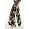 image:imageFamily Matching Hawaiian Clothes Hibiscus Black  Black Hibiscus Print  Soft Rayon Fabric  Family Matching Outfits  Vacation Ready  Luau Party WearWomen Wide Leg Pants