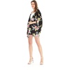 image:imageFamily Matching Hawaiian Clothes Hibiscus Black  Black Hibiscus Print  Soft Rayon Fabric  Family Matching Outfits  Vacation Ready  Luau Party WearWomen Kimono Cardigan
